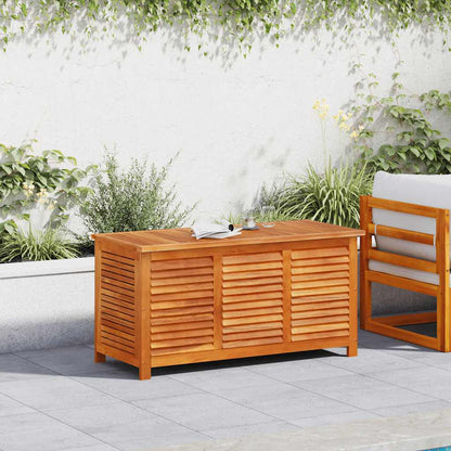 Caixa arrumação jardim c/ veneziana 113x50x56 cm acácia maciça