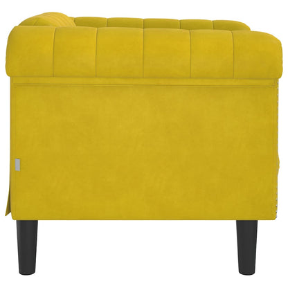 Poltrona veludo amarelo