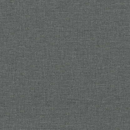 Sofá de 3 lugares tecido cinzento-escuro