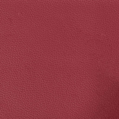 Sofá chesterfield 2 lugares couro artificial vermelho tinto