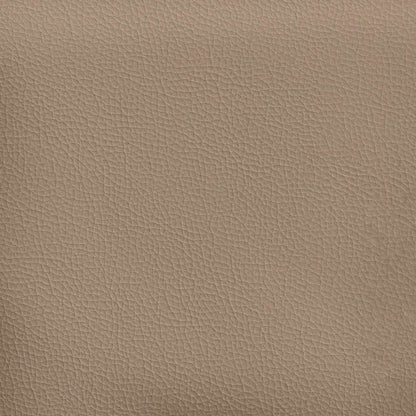 Sofá chesterfield 3 lugares couro artificial cappuccino