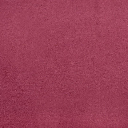 Sofá chesterfield com rolos 3 lugares veludo vermelho tinto