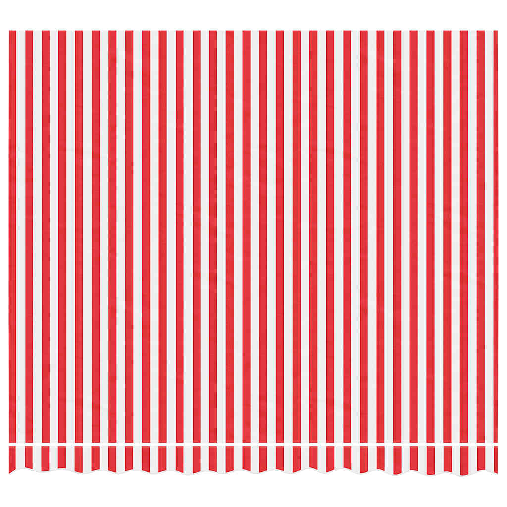 Tecido de substituição p/ toldo 3x2,5 m riscas vermelho/branco