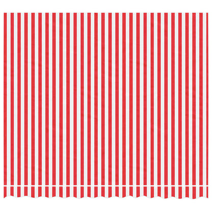 Tecido de substituição p/ toldo 3x2,5 m riscas vermelho/branco