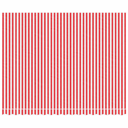 Tecido de substituição p/ toldo 4x3 m riscas vermelho/branco