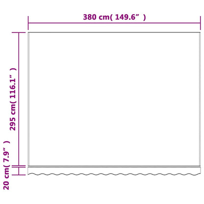 Tecido de substituição p/ toldo 4x3 m riscas vermelho/branco