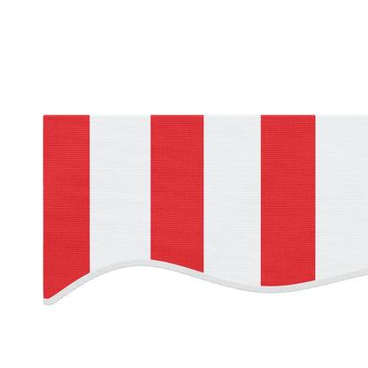 Tecido de substituição p/ toldo 6x3,5 m riscas vermelho/branco
