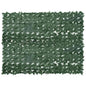 Tela de varanda com folhas verde-escuras 200x150 cm