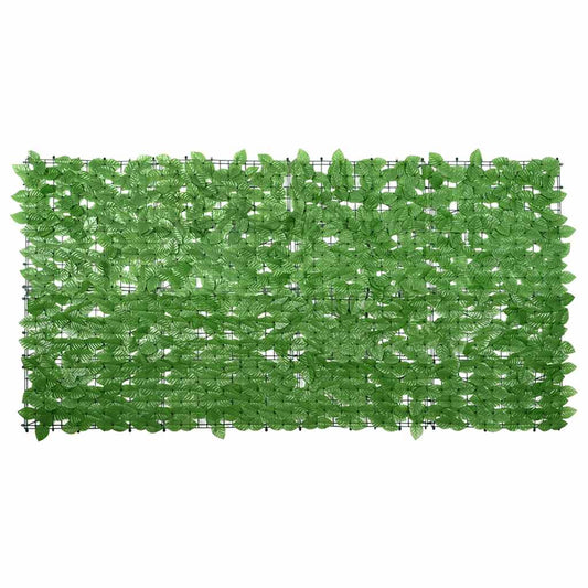 Tela de varanda com folhas verdes 200x100 cm