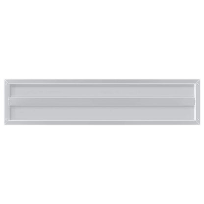 Prateleiras de parede 2pcs 100x23,5x3cm aço inoxidável prateado