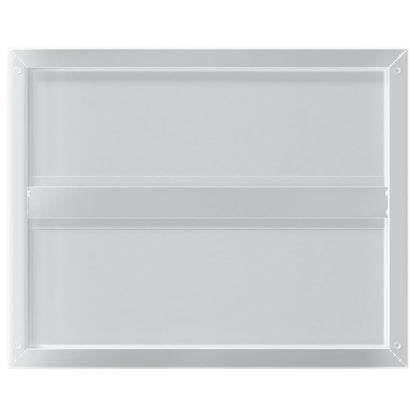 Prateleiras de parede 2 pcs 50x40x3 cm aço inoxidável prateado