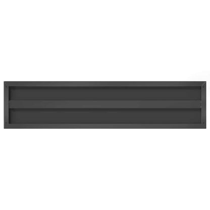 Prateleiras de parede 2pcs 100x23,5x3cm aço inoxidável prateado