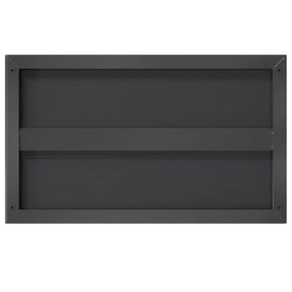 Prateleiras de parede 2 pcs 75x30x3 cm aço inoxidável prateado