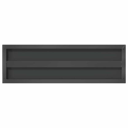 Prateleiras de parede 2 pcs 75x23,5x3cm aço inoxidável prateado