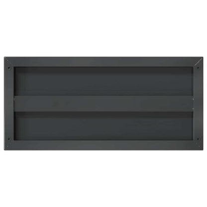 Prateleiras de parede 2 pcs 50x23,5x3cm aço inoxidável prateado