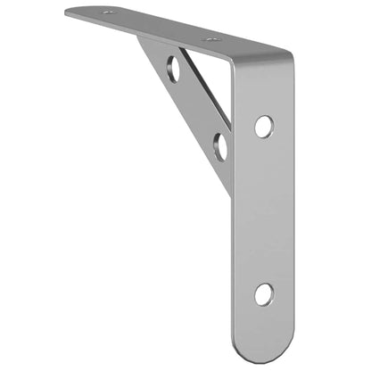 Suportes prateleira 4pcs 15x2,5x11,5 cm aço inoxidável prateado