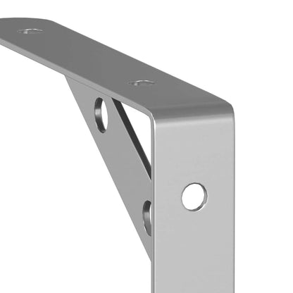 Suportes prateleira 4pcs 15x2,5x11,5 cm aço inoxidável prateado