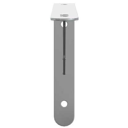 Suportes prateleira 4pcs 23,5x2,5x15,5 cm aço inoxidável prata