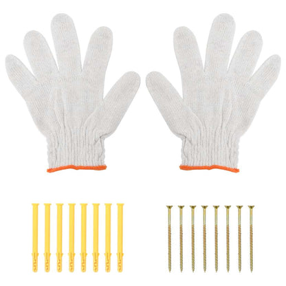 Suportes prateleira 4pcs 23,5x2,5x15,5 cm aço inoxidável prata