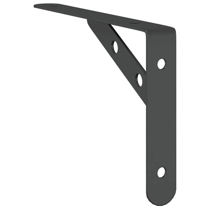 Suportes prateleira 4pcs 20x2,5x14 cm aço inoxidável prateado