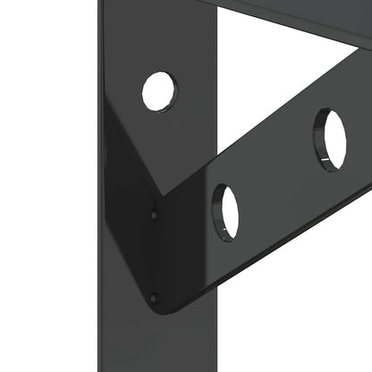 Suportes prateleira 4pcs 20x2,5x14 cm aço inoxidável prateado