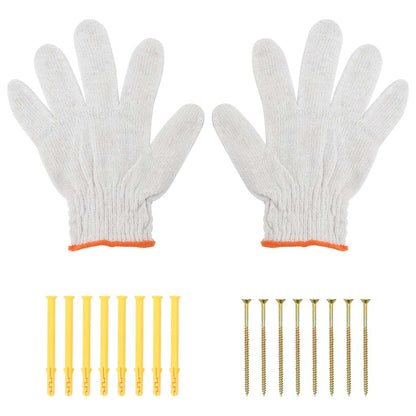 Suportes prateleira 4pcs 20x2,5x14 cm aço inoxidável prateado