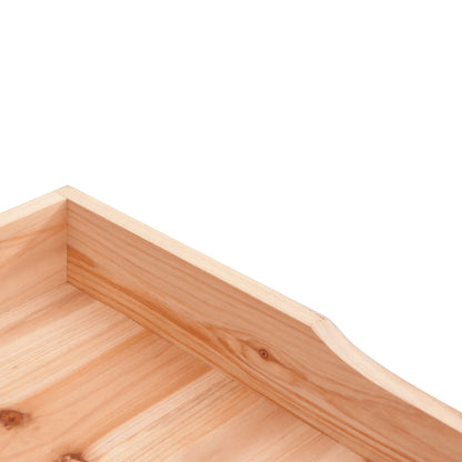 Mesa apoio p/ plantas c/ prateleira 78x38x82,5cm abeto castanho