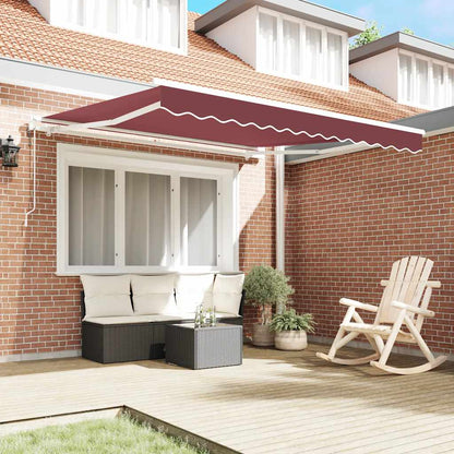 Toldo retrátil automático 300x250 cm bordô