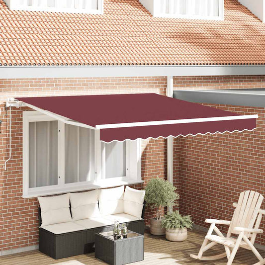 Toldo retrátil automático 300x250 cm bordô