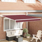 Toldo retrátil automático 300x250 cm bordô