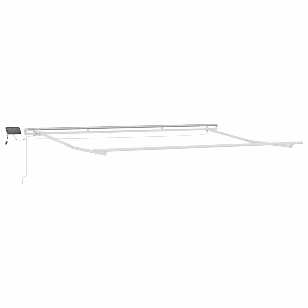 Toldo retrátil manual com luz LED 400x300 cm bordô