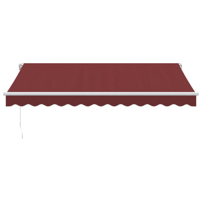 Toldo retrátil manual 350x250 cm bordô