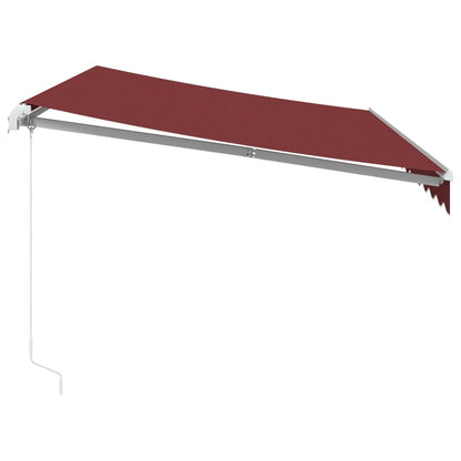 Toldo retrátil manual 350x250 cm bordô