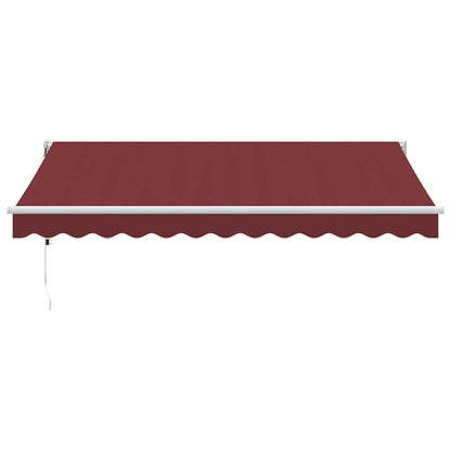 Toldo retrátil automático 350x250 cm bordô