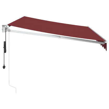 Toldo retrátil automático 350x250 cm bordô