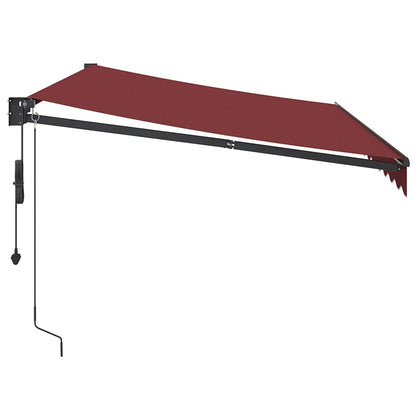 Toldo retrátil automático 350x250 cm bordô
