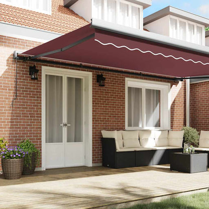 Toldo retrátil automático 300x250 cm bordô