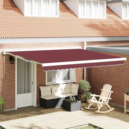 Toldo retrátil automático 400x300 cm bordô
