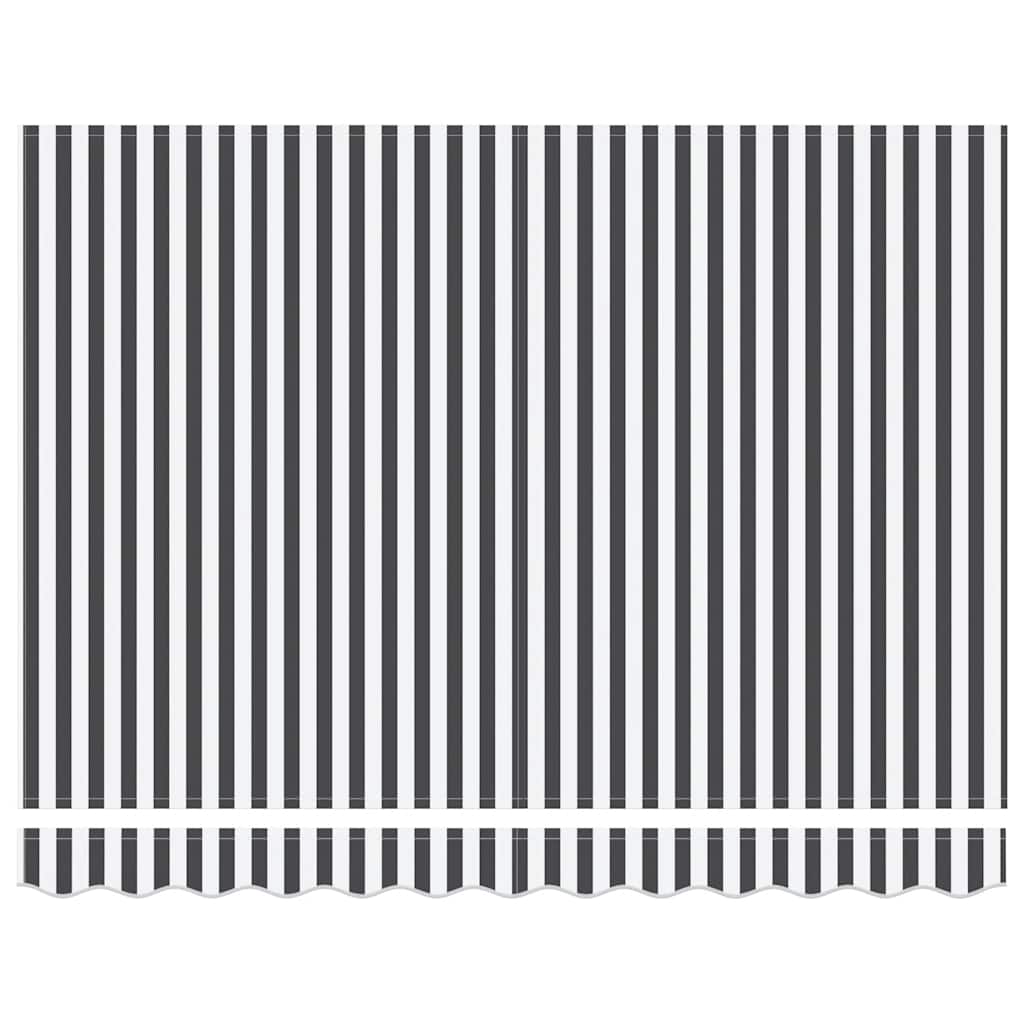 Toldo retrátil manual com luzes LED 300x250 cm antracite/branco