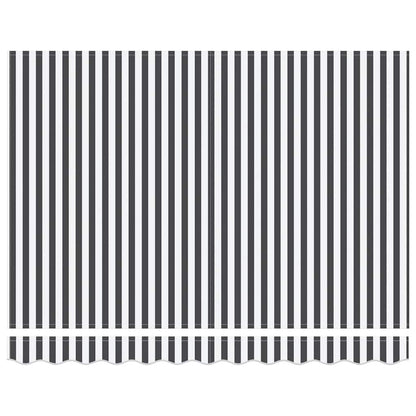 Toldo retrátil manual com luzes LED 300x250 cm antracite/branco