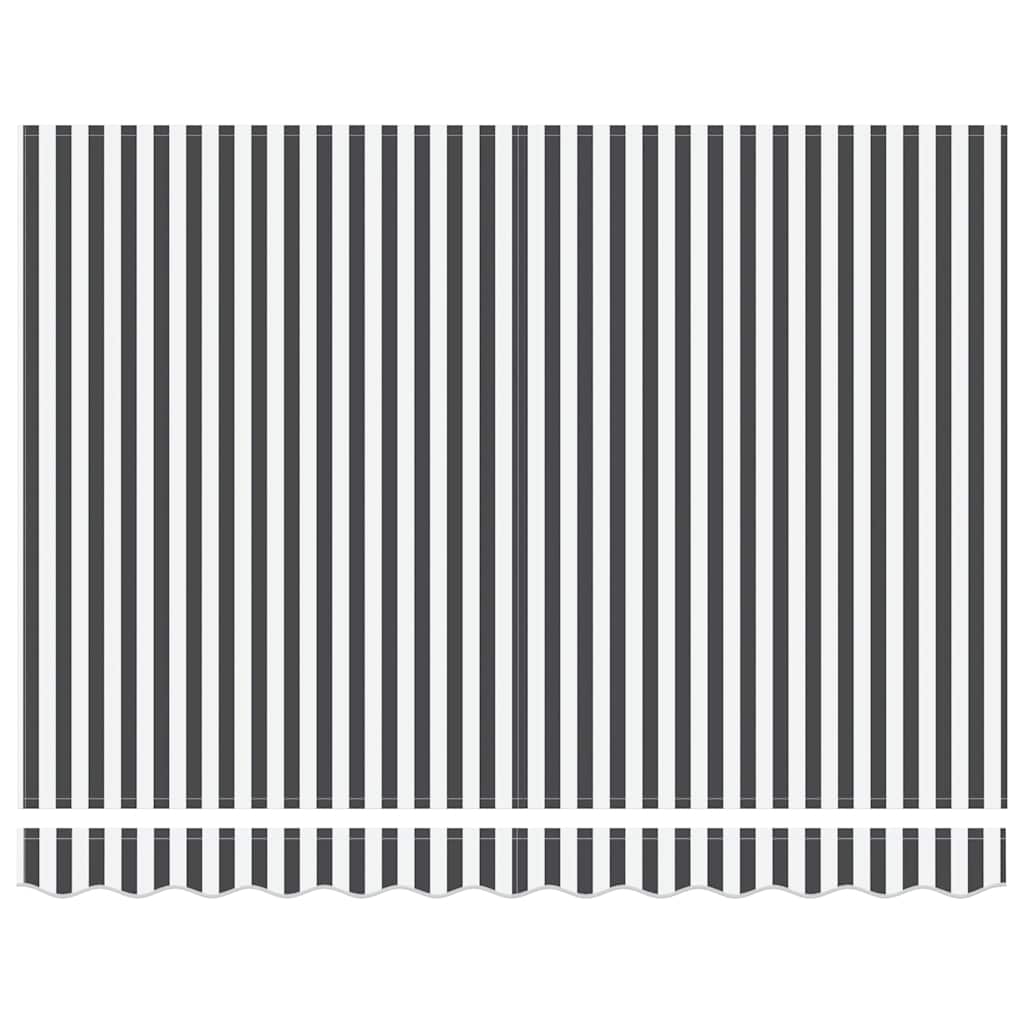 Toldo retrátil automático 300x250 cm antracite e branco