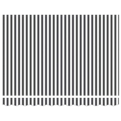 Toldo retrátil automático 300x250 cm antracite e branco