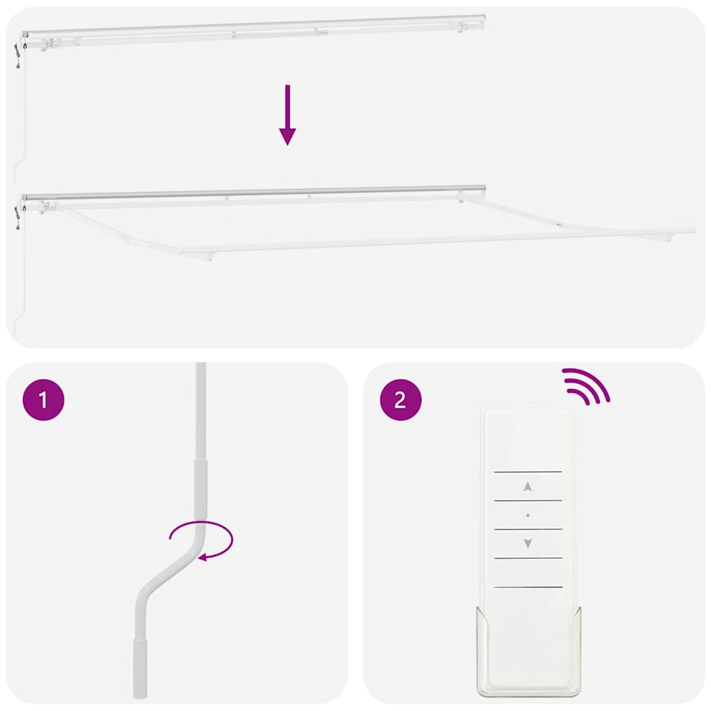 Toldo retrátil automático 400x300 cm antracite e branco