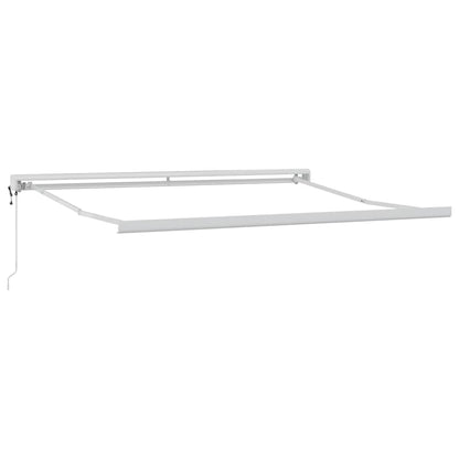 Toldo retrátil 3x2,5 m tecido e alumínio antracite e branco