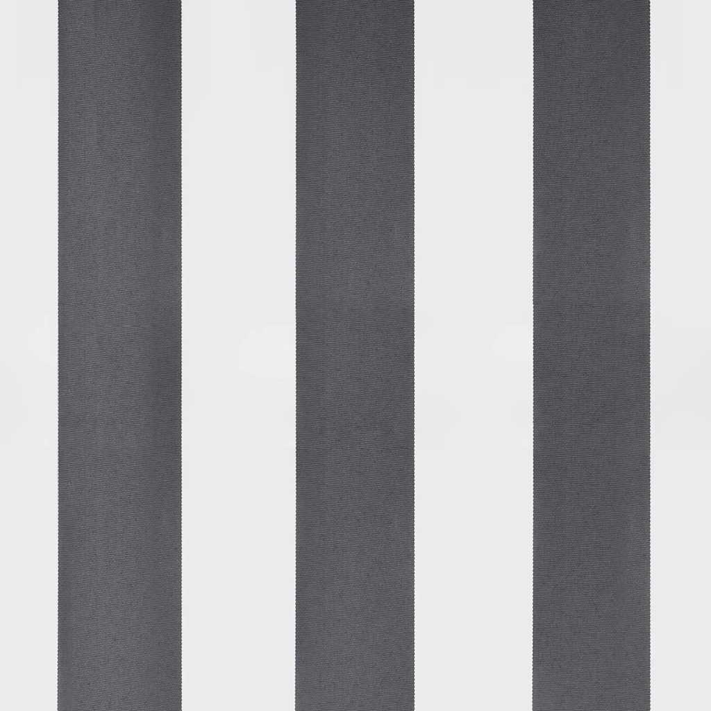 Toldo retrátil 3,5x2,5 m tecido e alumínio antracite e branco