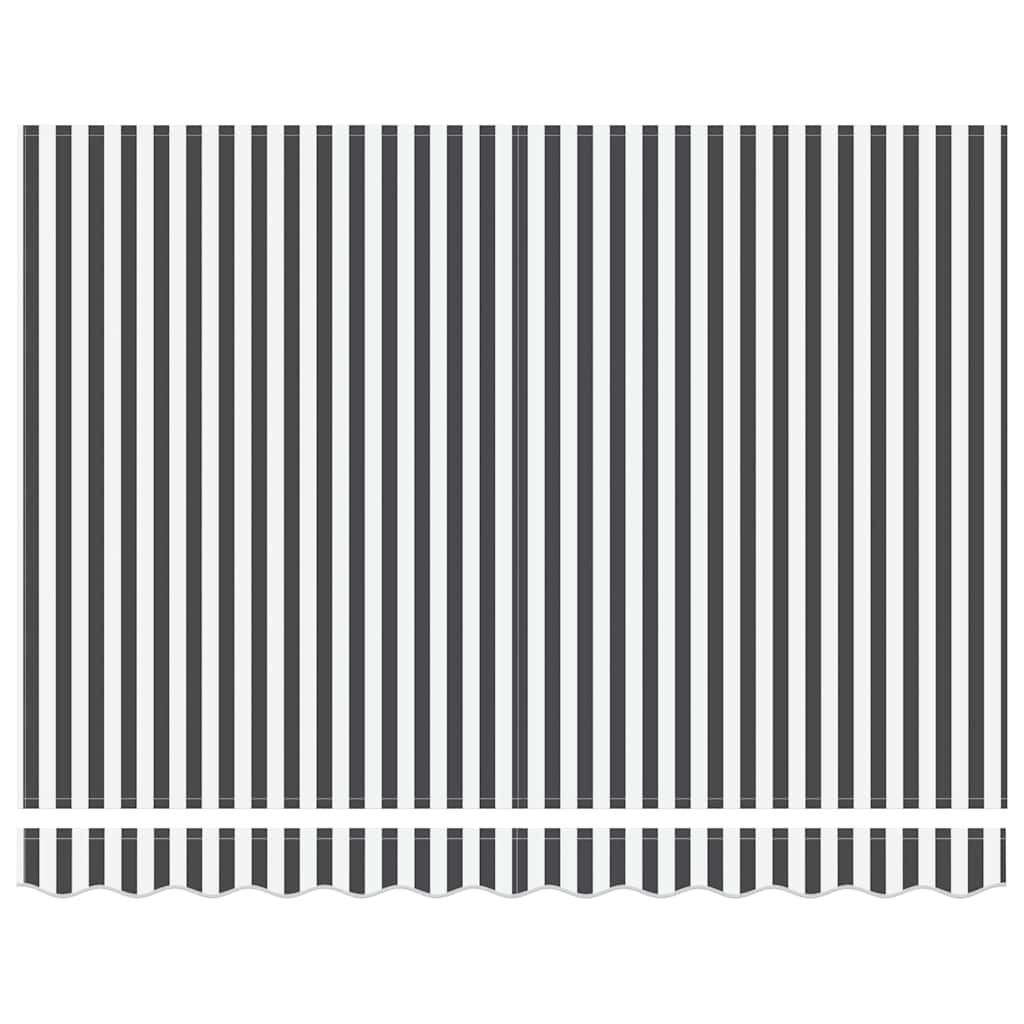 Toldo retrátil 3x2,5 m tecido e alumínio antracite e branco