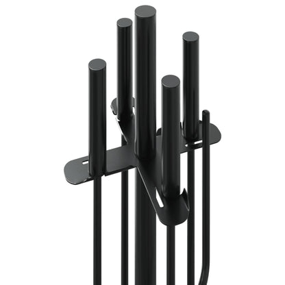 Conjunto de ferramentas para lareira de 5 peças 18x66 cm aço