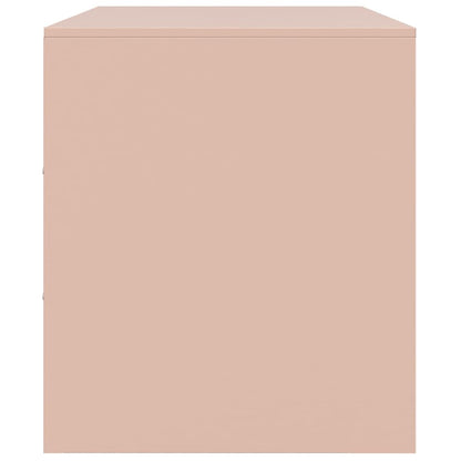 Móvel de TV aço rosa