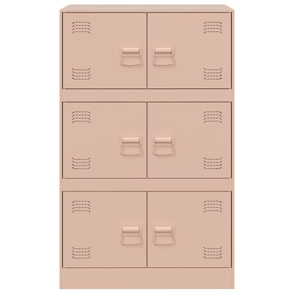 Aparador 67x39x107 cm aço rosa