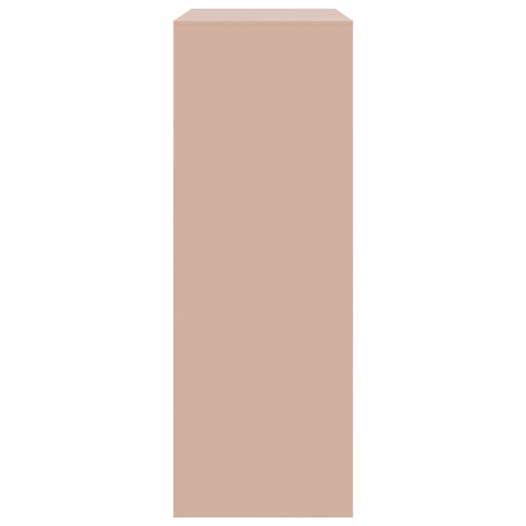 Aparador 67x39x107 cm aço rosa